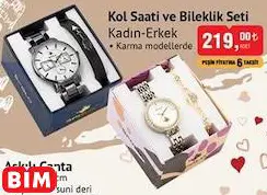 KOL SAATİ VE BİLEKLİK SETİ KADIN-ERKEK